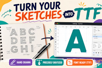 convert your handwriting and sketch into professional ttf font