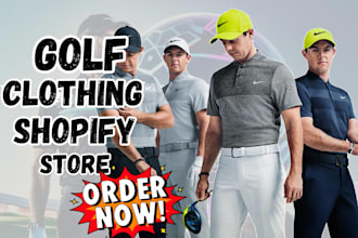 design golf y2k streetwear clothing shopify store clothing brand fashion website
