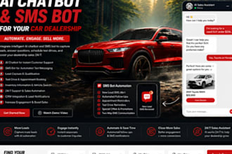 integrate ai chatbot sms bot for your car dealership auto sales website