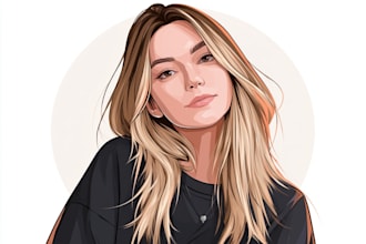 draw illustration avatar cartoon for you profile