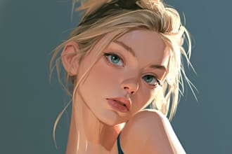 draw a cartoon portrait within 24 hours