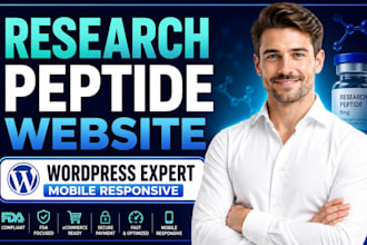 launch a conversion optimized peptide ecommerce website fda focused
