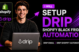 setup drip shopify black friday automation drip email drip shopify automation
