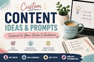 create custom content ideas and prompts for your niche