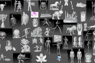 create 3d sculpting,modeling and 3d printable stl