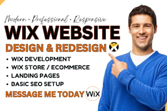 wix website redesign wix website design wix website development wix redesign