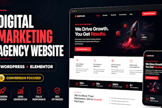 design a wordpress website for digital marketing agencies