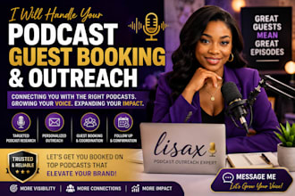 handle your podcast guest booking and outreach