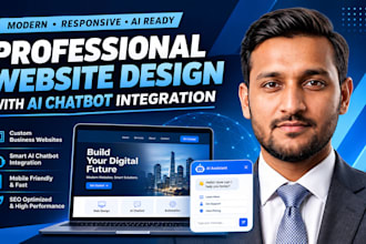 develop a custom website with smart ai chatbot integration