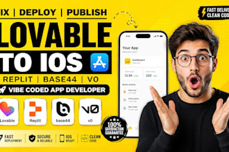 fix deploy publish lovable to ios replit base44 v0 vibe coded app development