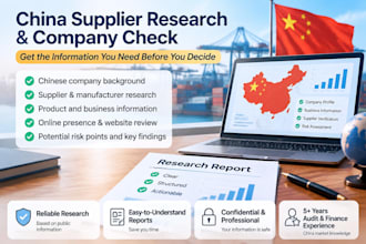 research and verify chinese companies and suppliers