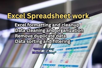 do professional excel and spreadsheet work for you