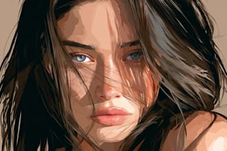 draw high quality vector portraits