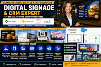 do digital signage optisigns  screencloud yodeck xibo restaurant real estate crm