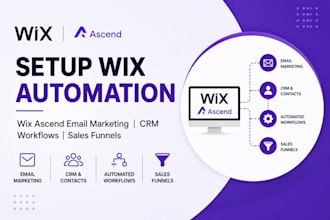 setup wix automation wix ascend email marketing crm workflow wix sales funnel