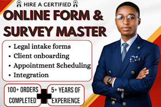 build law firm jotform legal intake, client onboarding, consulting and CRM forms