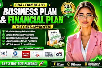 create an sba loan ready business plan and financial plan