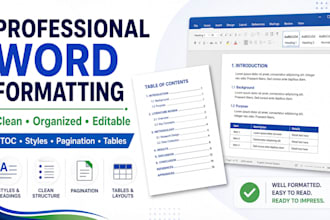 format and organize your microsoft word document