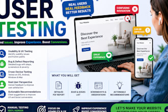 do QA testing and user testing for your software