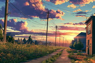 do anime background art for visual novel