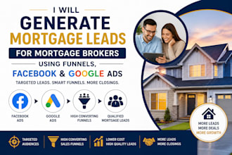generate mortgage leads for mortgage broker using funnel facebook and google ads