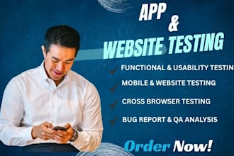 test your website and find bugs and usability issues