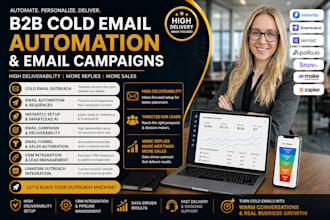do b2b cold email automation email campaign CRM integration with high delivery
