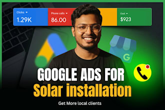 set up and manage google ads for solar service leads