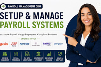 do payroll management CRM gusto adp run paychex rippling patriot payroll onpay