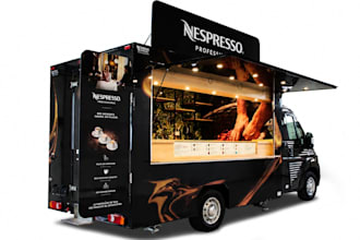 do any food truck wrap, food stall, food trailer, stand, food cart wrap design