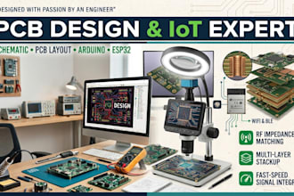 pcb layout design and arduino coding for your project