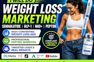 do weight loss marketing semaglutide glp1 nad peptide marketing weight loss ads