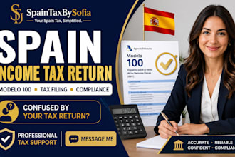 prepare spain income tax return modelo 100 and tax compliance