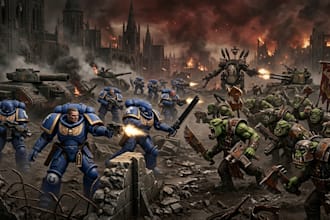 create warhammer 40k art