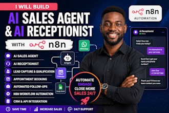 build ai sales agent and ai receptionist with n8n automation