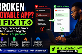 fix lovable app bugs supabase errors and migrate supabase to firebase oauth