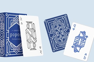 design any custom playing cards, poker cards, card game and card deck
