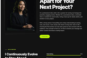 build a stunning personal portfolio or resume website