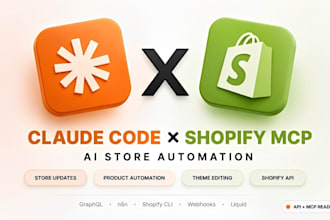 automate shopify with claude code, shopify mcp ai automation graphql api and n8n