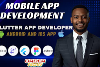 develop flutterflow, flutter mobile app for ios android and webapp, adalo bubble