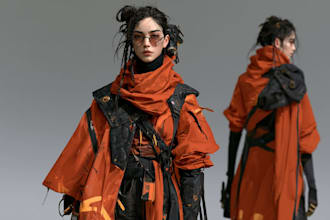 cyberpunk female character desing