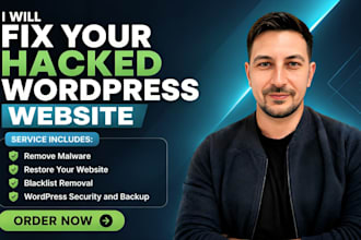 remove wordpress malware, fix hacked website sand secure your site
