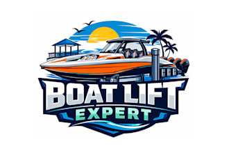 create attractive and imagination boat logo design