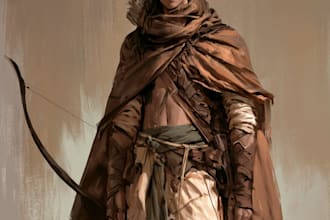 design detailed dnd character portrait