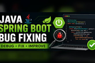 fix bugs and add features to your java spring boot application