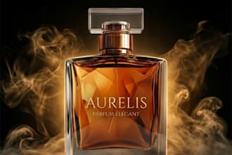 design luxury perfume and cosmetic product ad posters