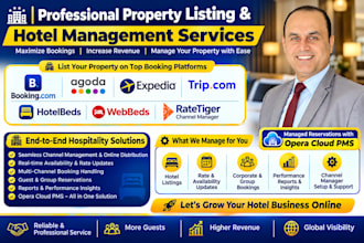 manage your hotel revenue, ota listings, pricing and distribution