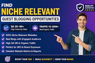 find niche relevant guest blogging opportunities