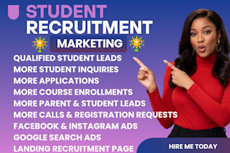 student recruitment marketing student leads student marketing education leads