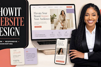 design or redesign showit website and showit customization showit template, seo